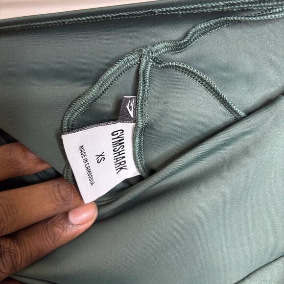 Gymshark olive green mesh pockets workout leggings women's size XS - Picture 5 of 5